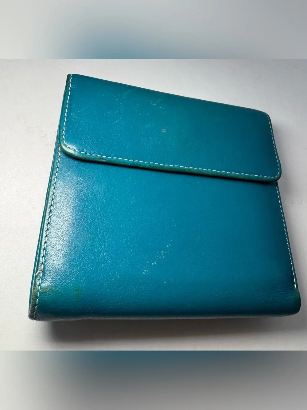 Kate Landry Genuine Leather Kiss-Lock Wallet